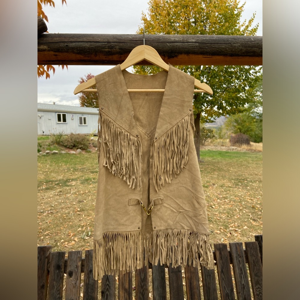 Vintage 70s suede/leather vest